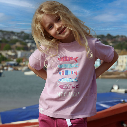 LJ208C - Girls Graphic Tee - Pink