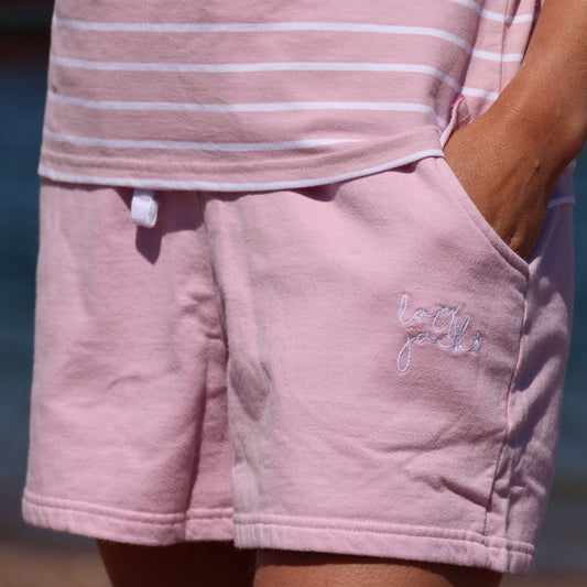 LJ55 - Ladies' Sweat Shorts - Pink