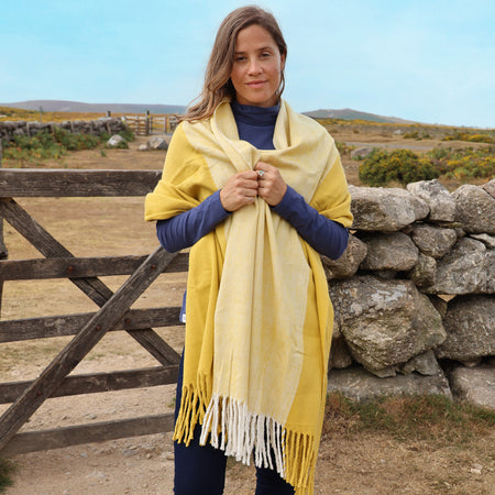 LJ226 - Blanket Scarf - Gorse