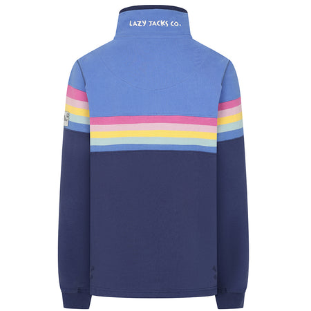 LJ14 Prism - Ladies Button Neck Sweatshirt - Twilight