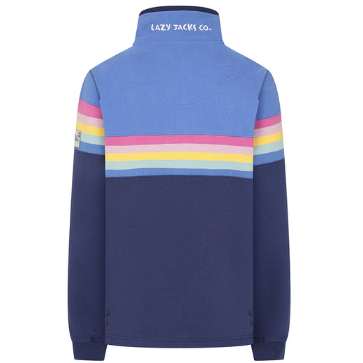 LJ14 Prism - Ladies Button Neck Sweatshirt - Twilight