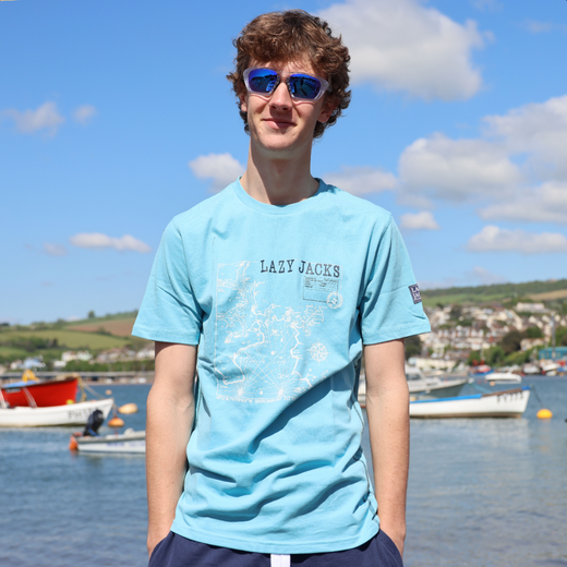 LJ15 - Men's Printed T-Shirt - Turquoise