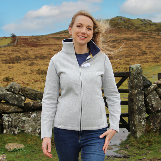 LJ33 - Ladies' Full Zip Sweatshirt - Grey Marl