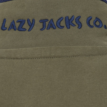 LJ5 - Ladies' Button Neck Sweatshirt - Khaki