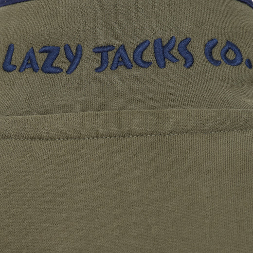 LJ5 - Ladies' Button Neck Sweatshirt - Khaki
