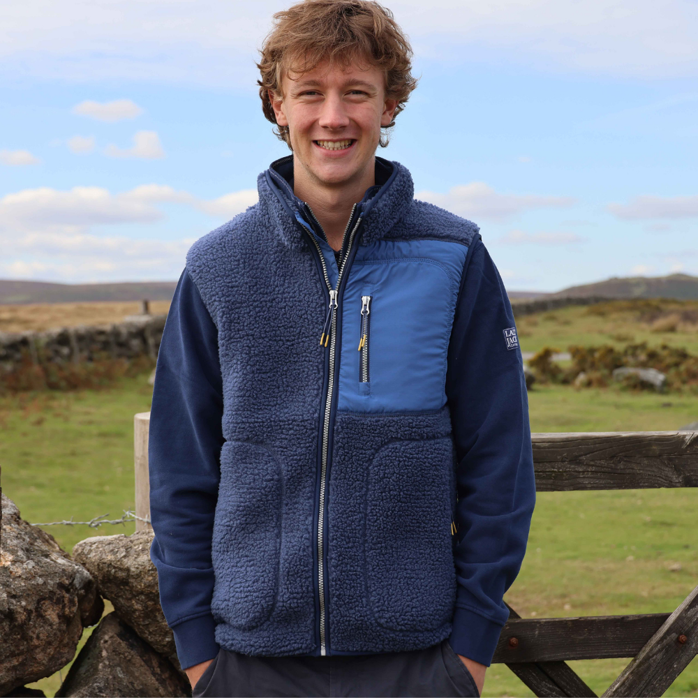 LJ852 - Men's Sherpa Fleece Gilet - Marine