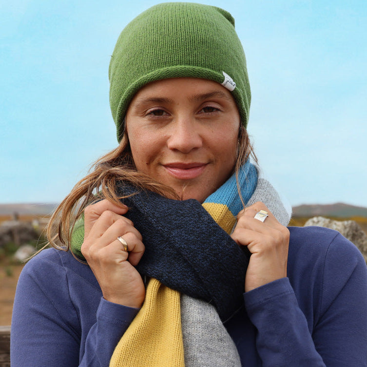LJ73 - Knitted Hat - Sage