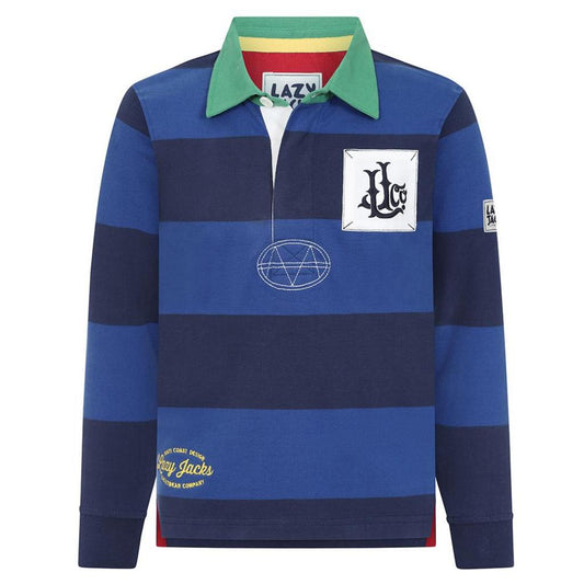 LJ78C - Long Sleeve Rugby Shirt - Marine