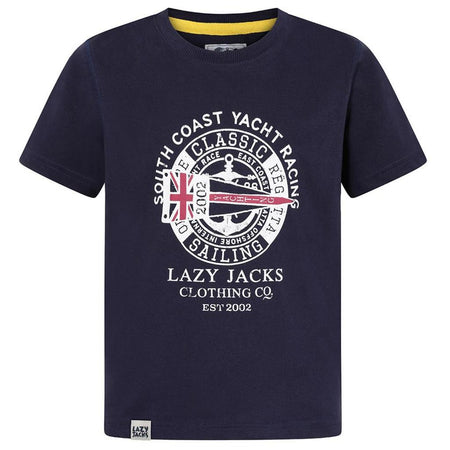 LJ15C - Boys Printed T-Shirt - Marine Yacht Racing