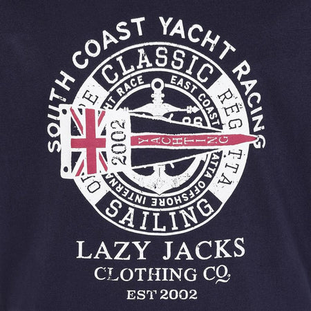 LJ15C - Boys Printed T-Shirt - Marine Yacht Racing