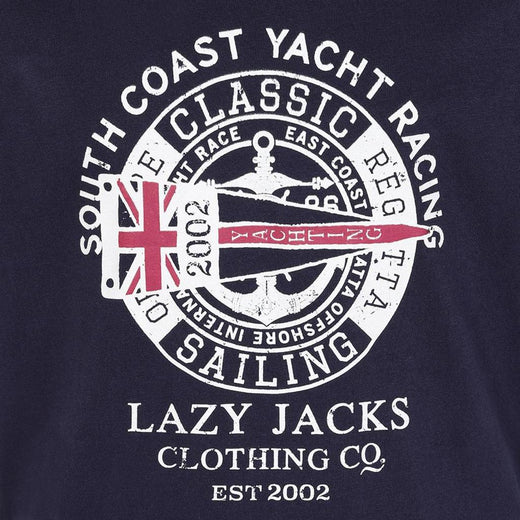 LJ15C - Boys Printed T-Shirt - Marine Yacht Racing