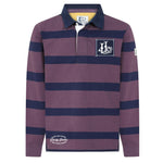 LJ78C - Striped Rugby Shirt - Grape