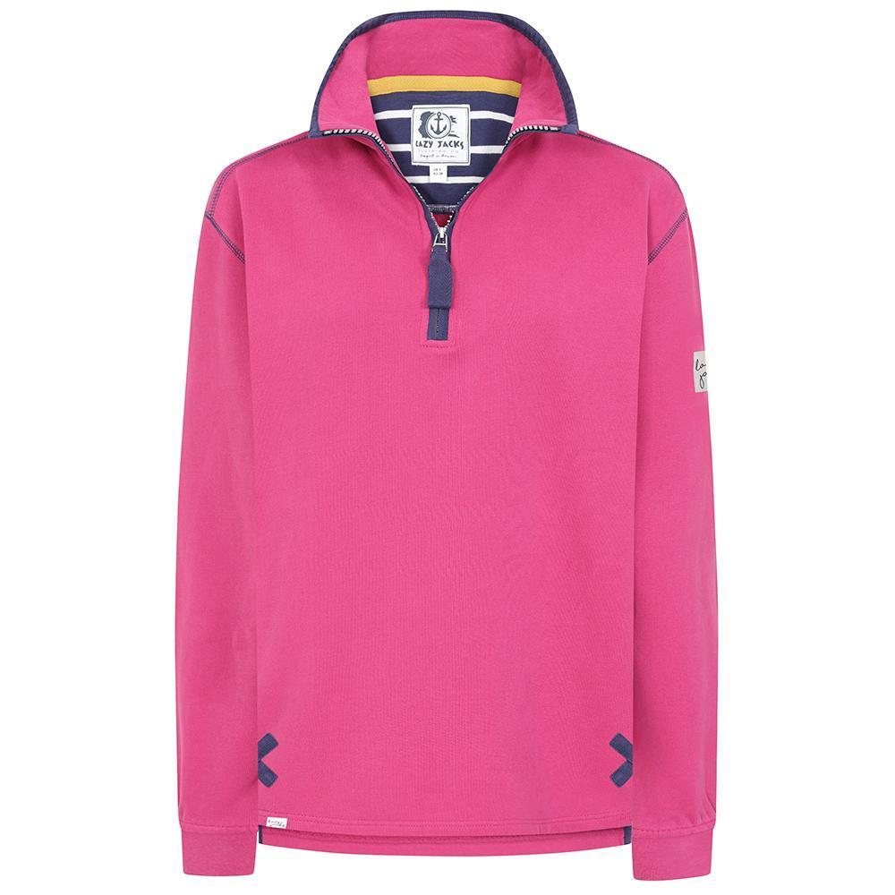 LJ3 - Ladies 1/4 Zip Sweatshirt - Honeysuckle