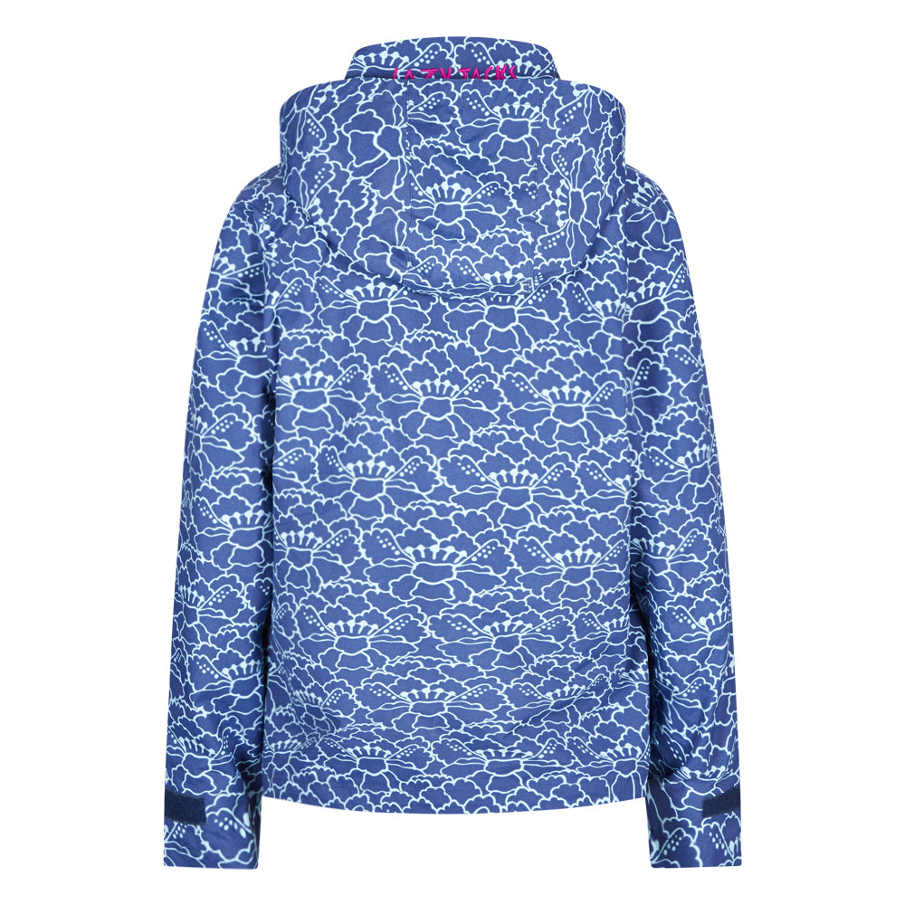 LJ45P - Short Printed Waterproof Jacket - Bloom Twilight