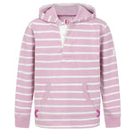 Button Neck Hooded Sweatshirt