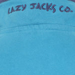 LJ6 - Striped Button Neck Sweatshirt - Peacock