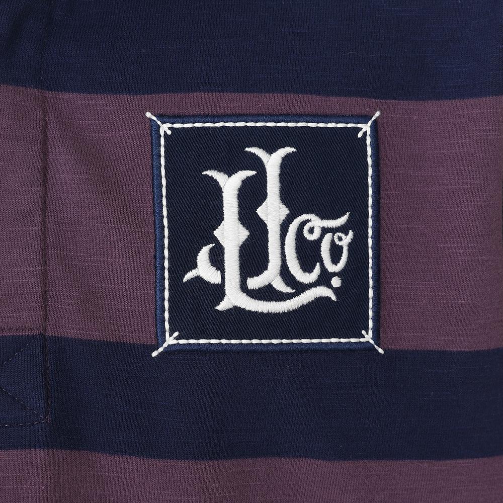 LJ78C - Striped Rugby Shirt - Grape
