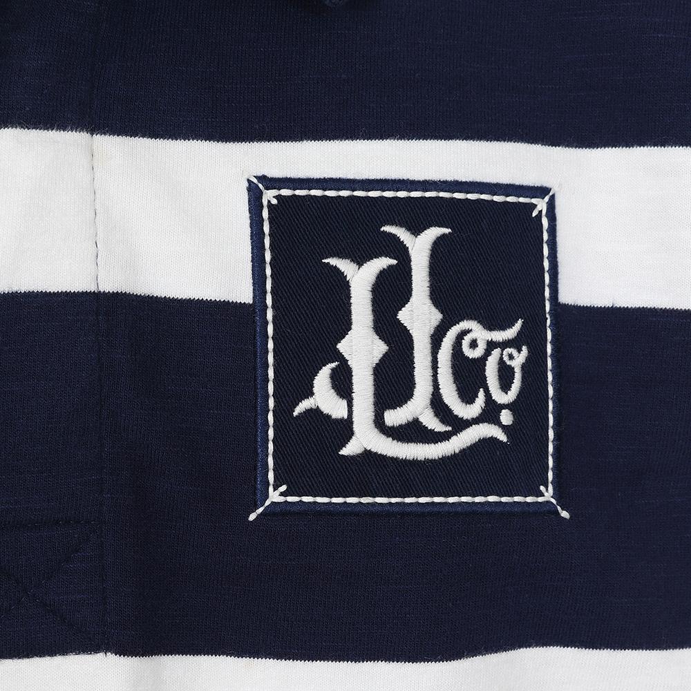 LJ78C - Striped Rugby Shirt - Marine