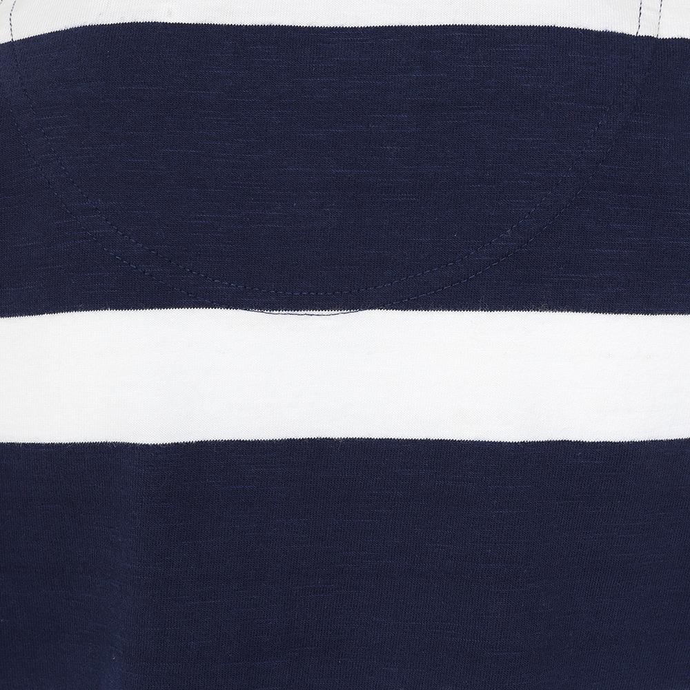 LJ78C - Striped Rugby Shirt - Marine