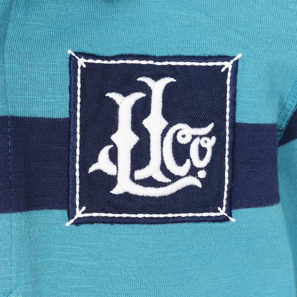LJ78C - Striped Rugby Shirt - Teal