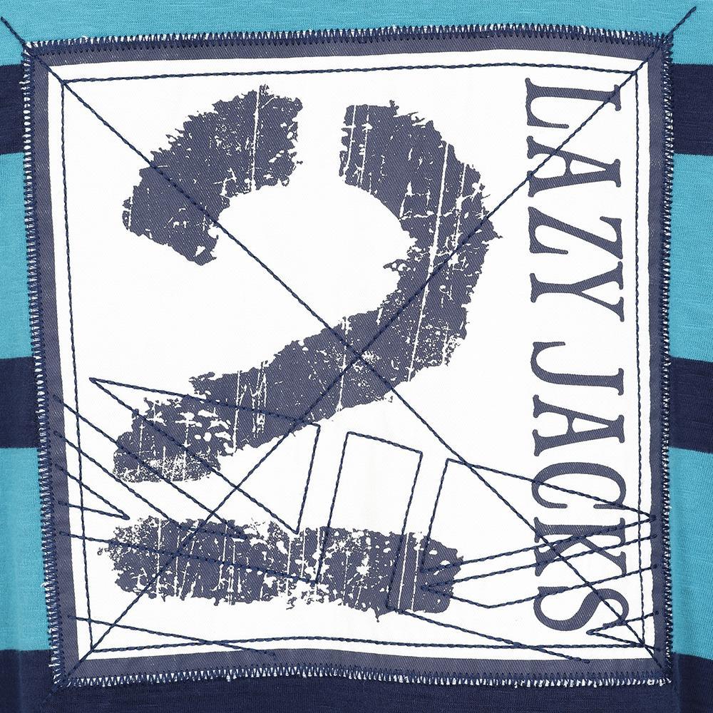 LJ78 - Striped Rugby Shirt - Teal