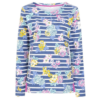 LJ97P - Printed Breton Top - Fleur