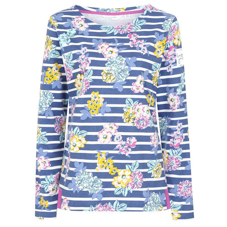 LJ97P - Printed Breton Top - Fleur
