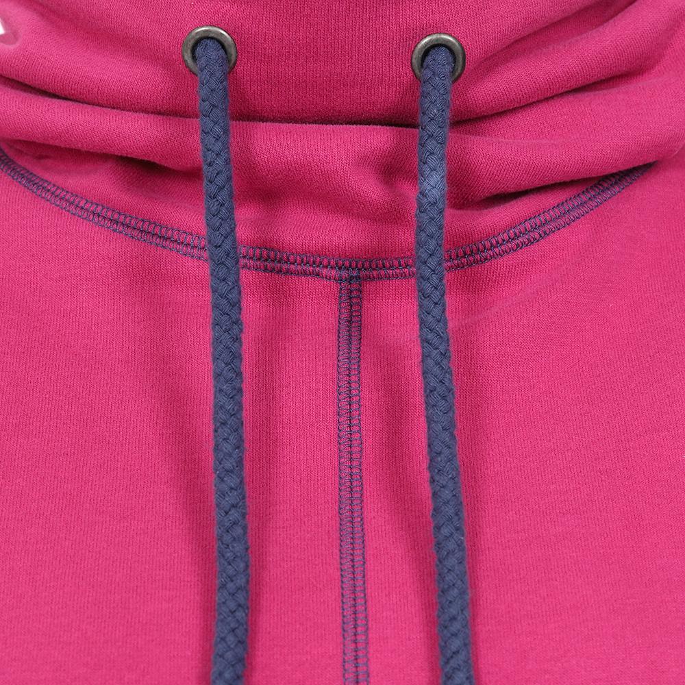 LJ99 - High Neck Sweatshirt With Pockets - Honeysuckle