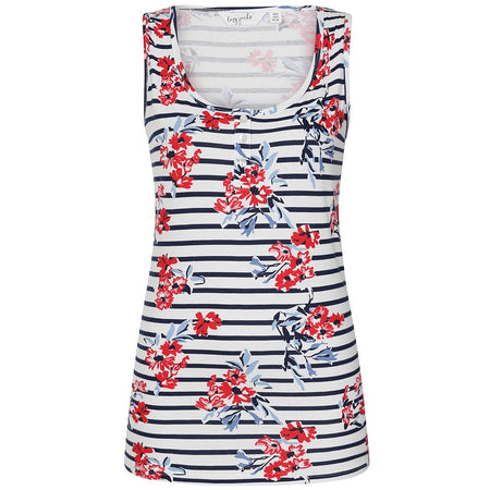 LJ110P - Ladies Printed Vest - Meadow Red