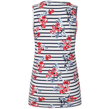 LJ110P - Ladies Printed Vest - Meadow Red