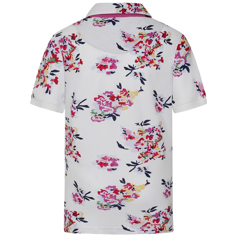 LJ12CE - Girls Polo Shirt - Wildflower White