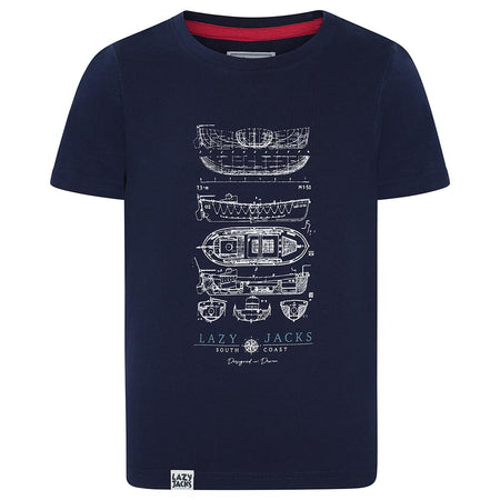 LJ15C - Boys Printed T-Shirt - Marine
