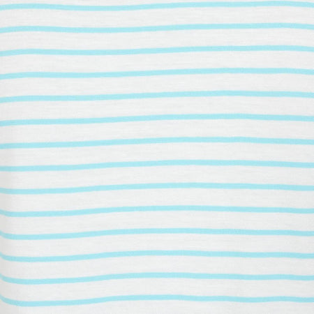 LJ162 - Ladies Striped Roll Sleeve Tee - Spearmint