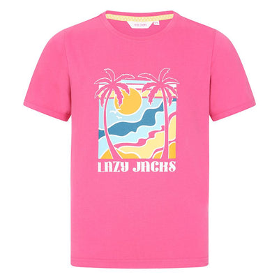LJ208C - Girl's Printed Tee - Sorbet