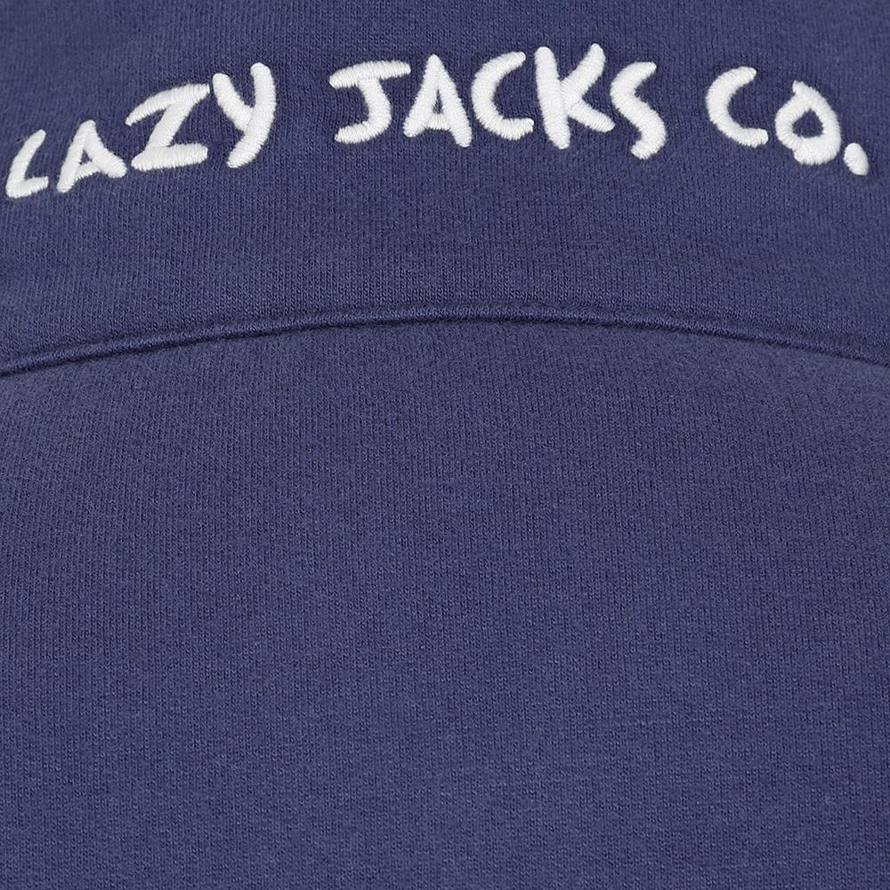 LJ32 - Ladies Striped Full Zip Sweatshirt - Sapphire