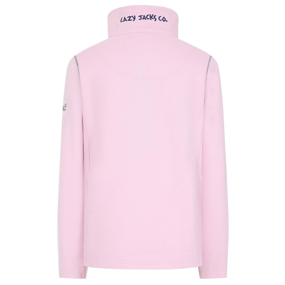 LJ33 - Ladies Full Zip Sweatshirt - Pink