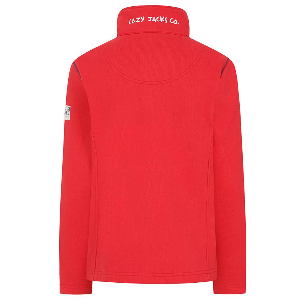 LJ33 - Ladies Full Zip Sweatshirt - Red