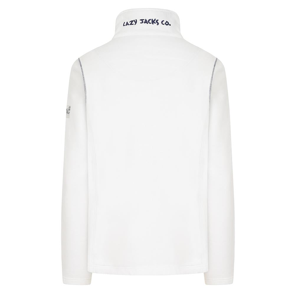 LJ33 - Ladies Full Zip Sweatshirt - White