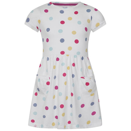 LJ375C - Girls Printed Jersey Dress - Spot