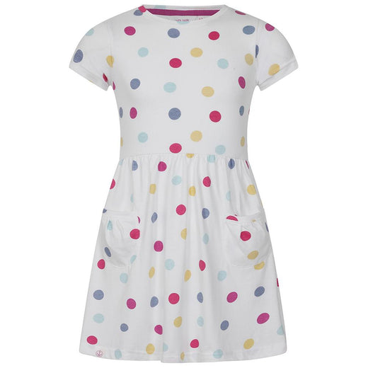 LJ375C - Girls Printed Jersey Dress - Spot