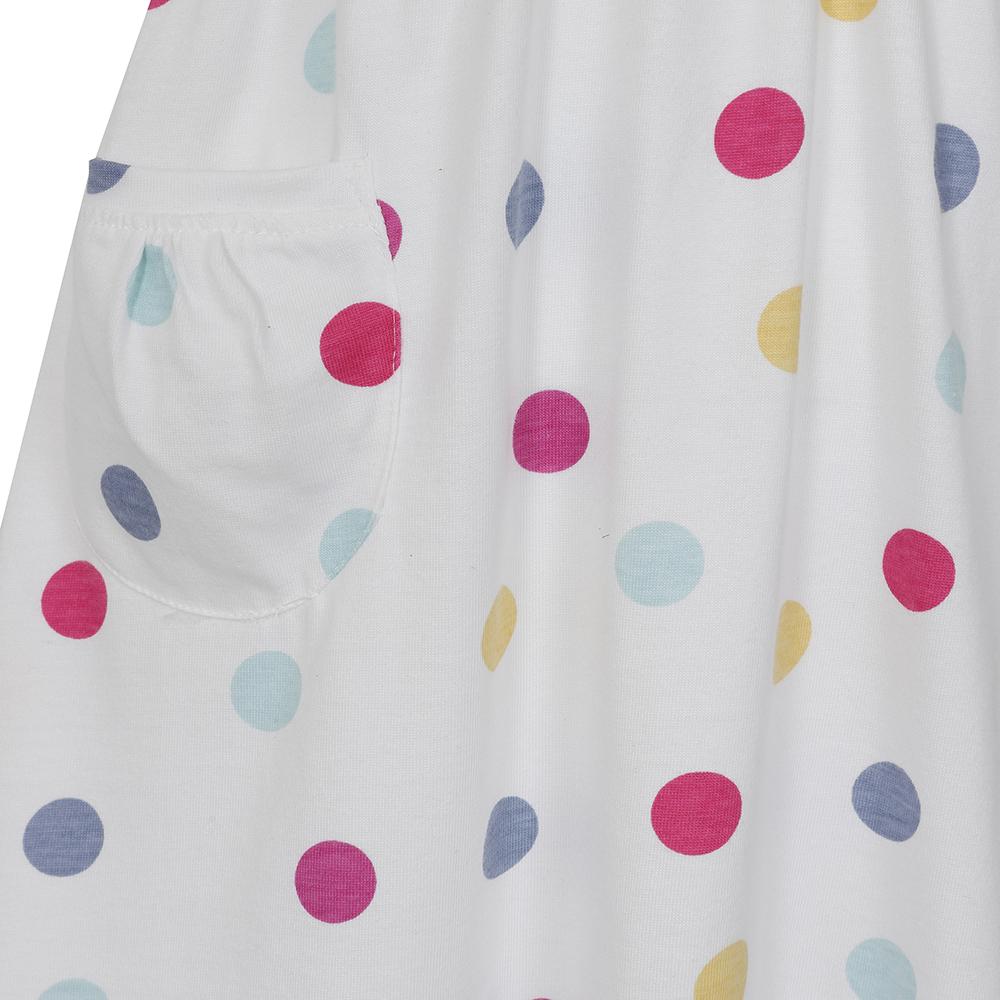 LJ375C - Girls Printed Jersey Dress - Spot