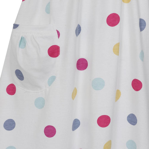 LJ375C - Girls Printed Jersey Dress - Spot