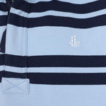 LJ39 - Mens 1/4 Zip Striped Sweatshirt - Sky
