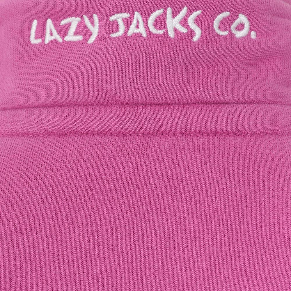 LJ3C - Girl's 1/4 Zip Sweatshirt - Raspberry