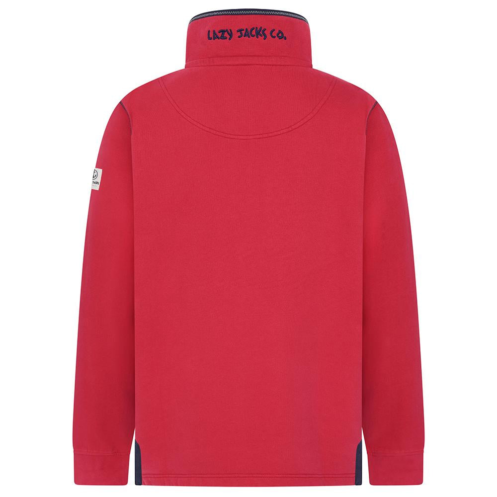 LJ40 - Men's 1/4 Zip Sweatshirt - Rouge