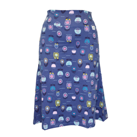 LJ41 - Printed Jersey Skirt - Flowers