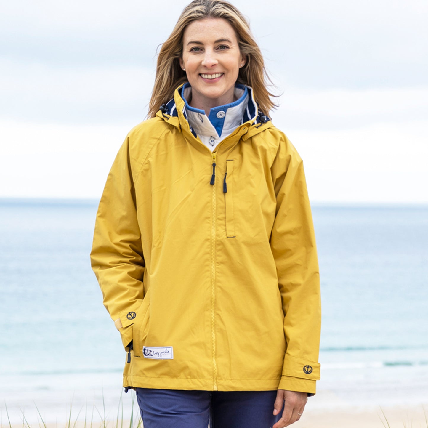 LJ45 - Short Waterproof Coat - Maize