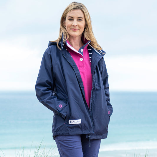 LJ45 - Short Waterproof Coat - Marine