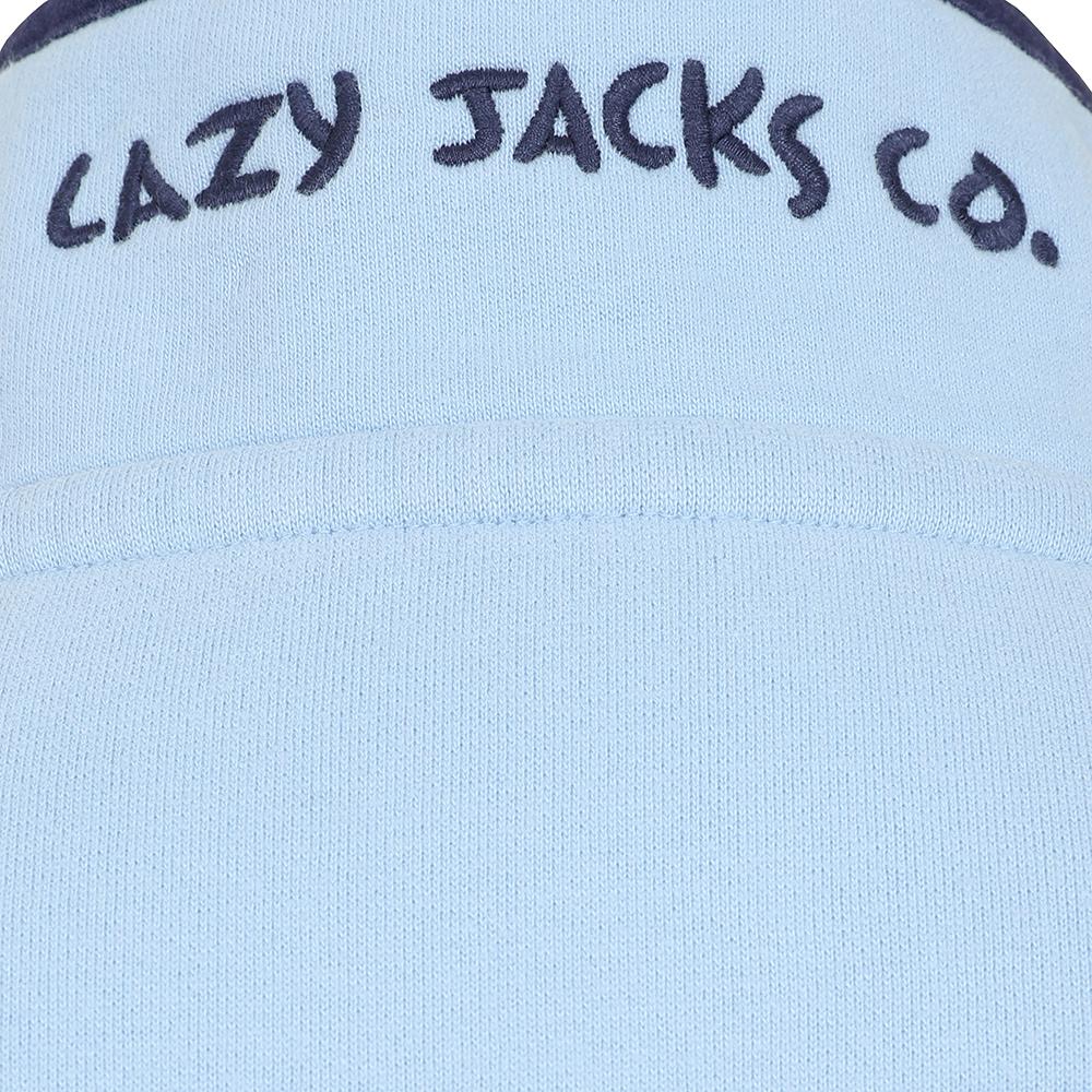 LJ5 - Ladies Button Neck Sweatshirt - Sky