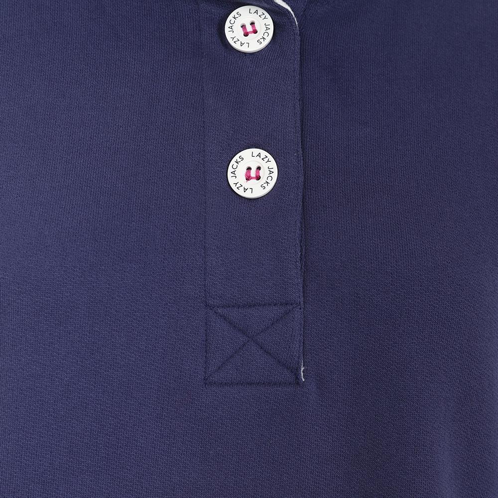 LJ5 - Button Neck Sweatshirt - Twilight